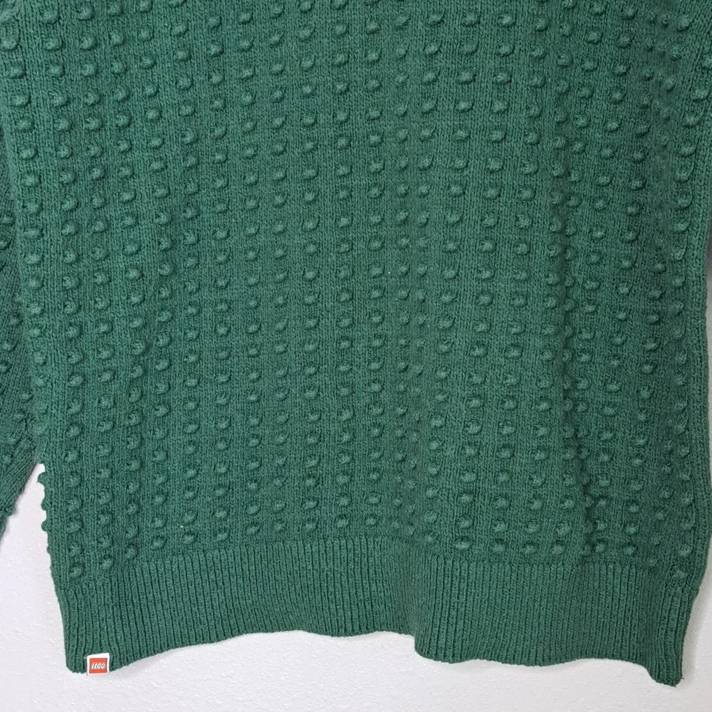 Men's Textured Sweater LEGO Collection x Target Green Medium
